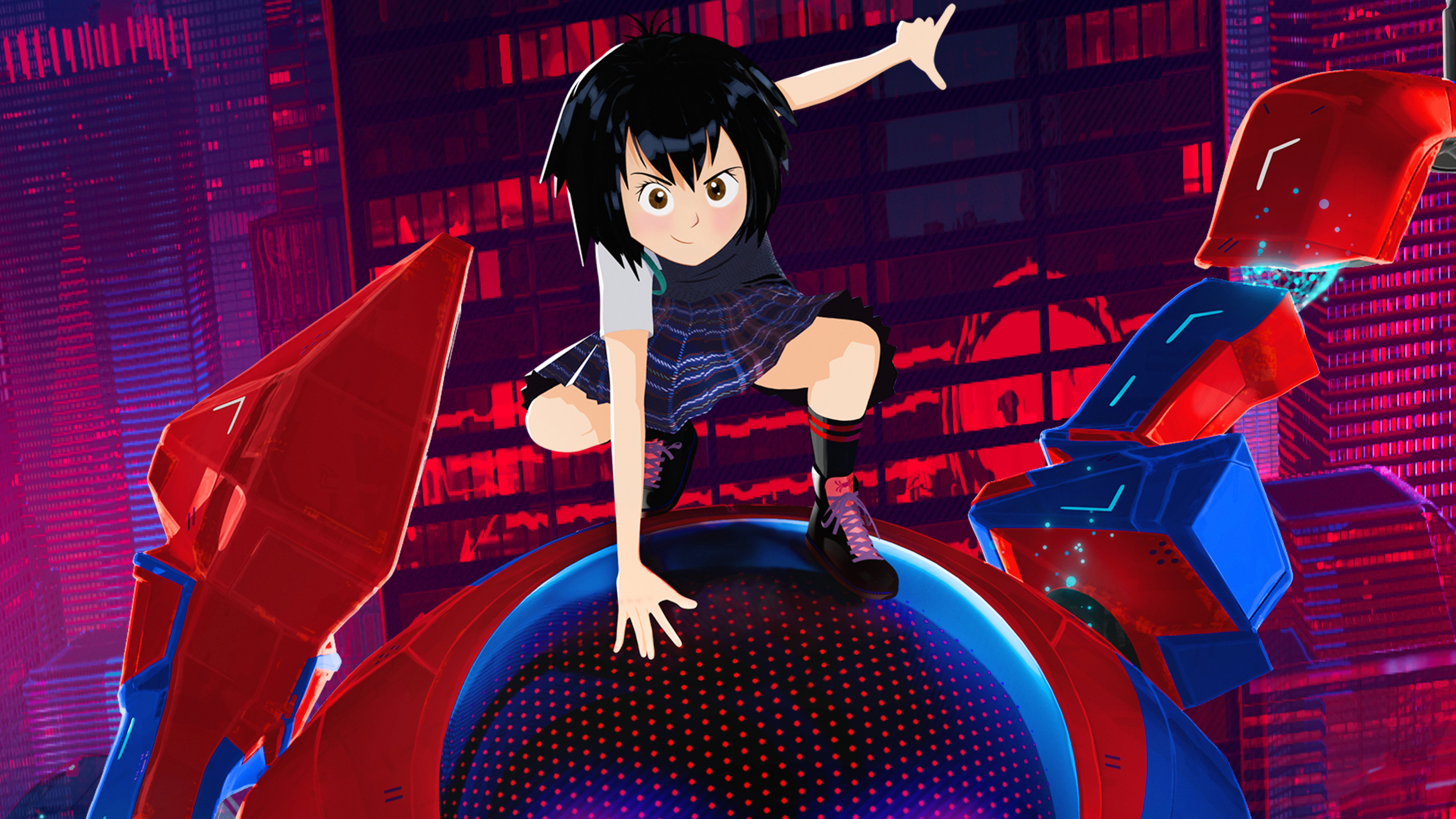 Peni Parker And Sp Dr In Spider Man Into The Spider Verse Official