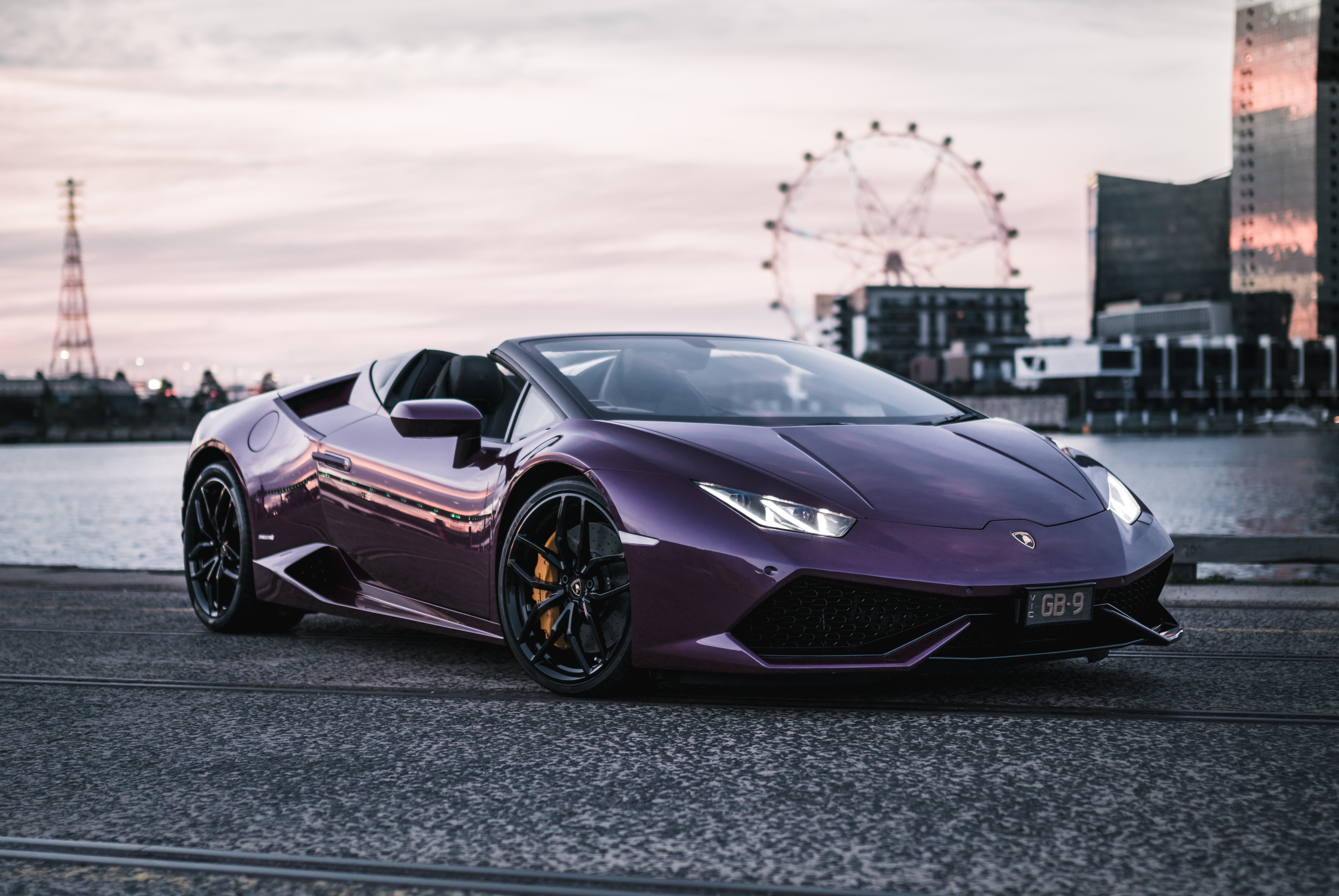 Purple lamborghini минус