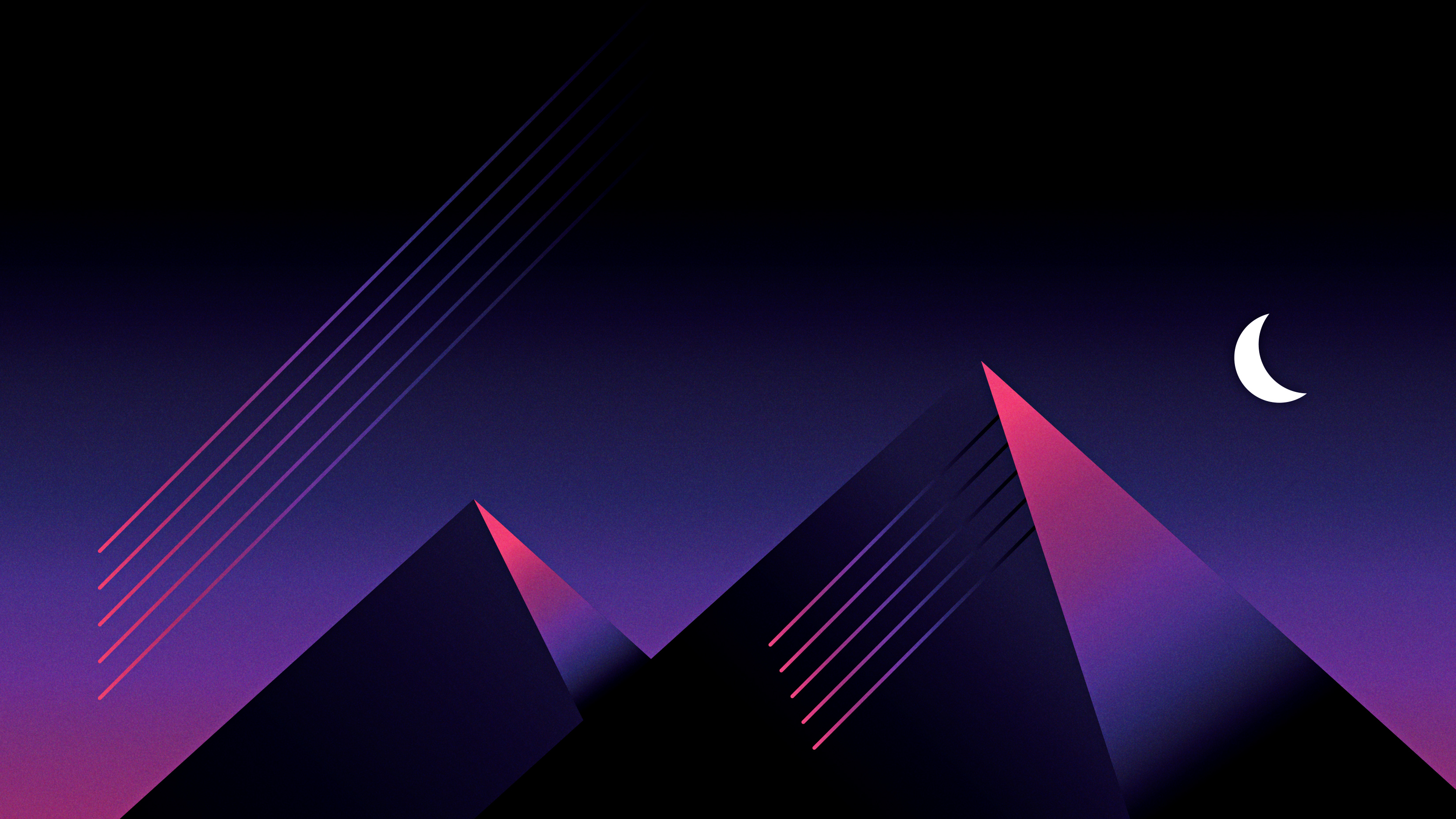 1600x900 Retrowave Outrun Mountains Night 1600x900 Resolution HD 4k