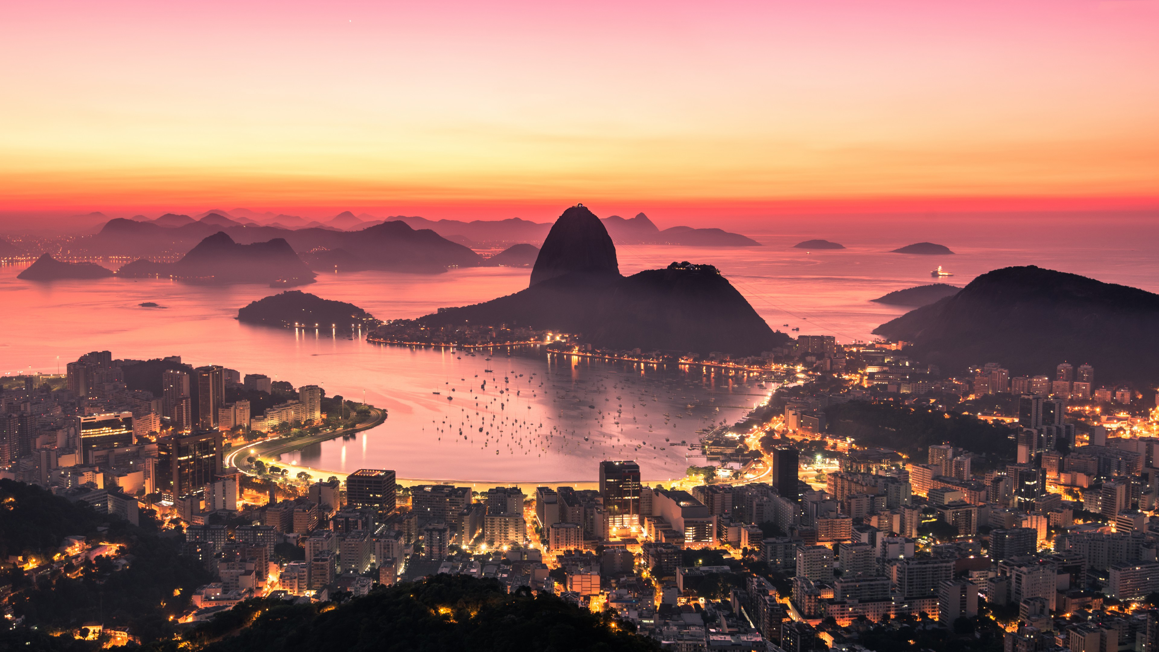 Rio De Janeiro Sunrise 4k, HD World, 4k Wallpapers, Images, Backgrounds