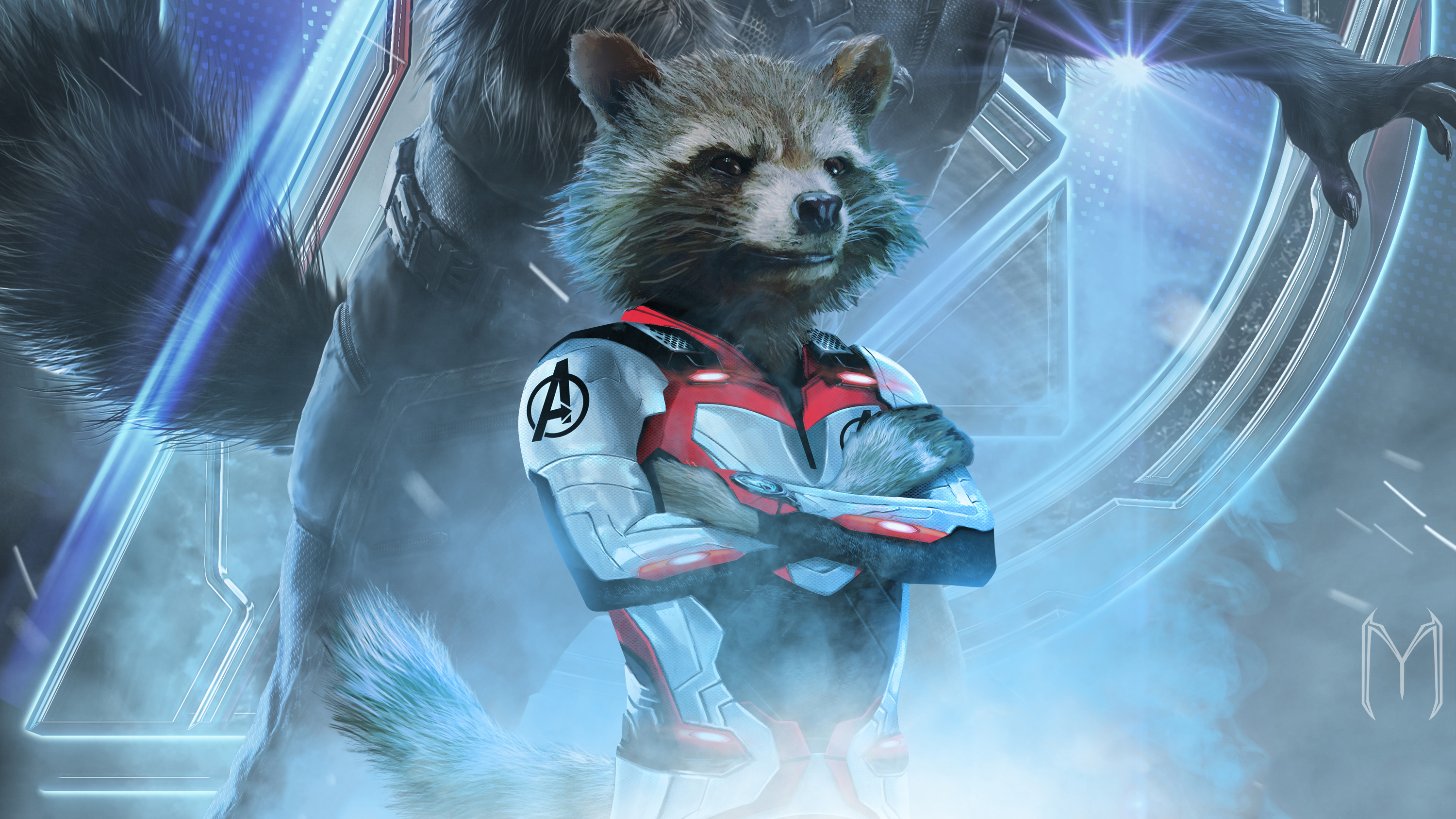 Rocket Raccoon In Avengers Endgame 2019, HD Movies, 4k 
