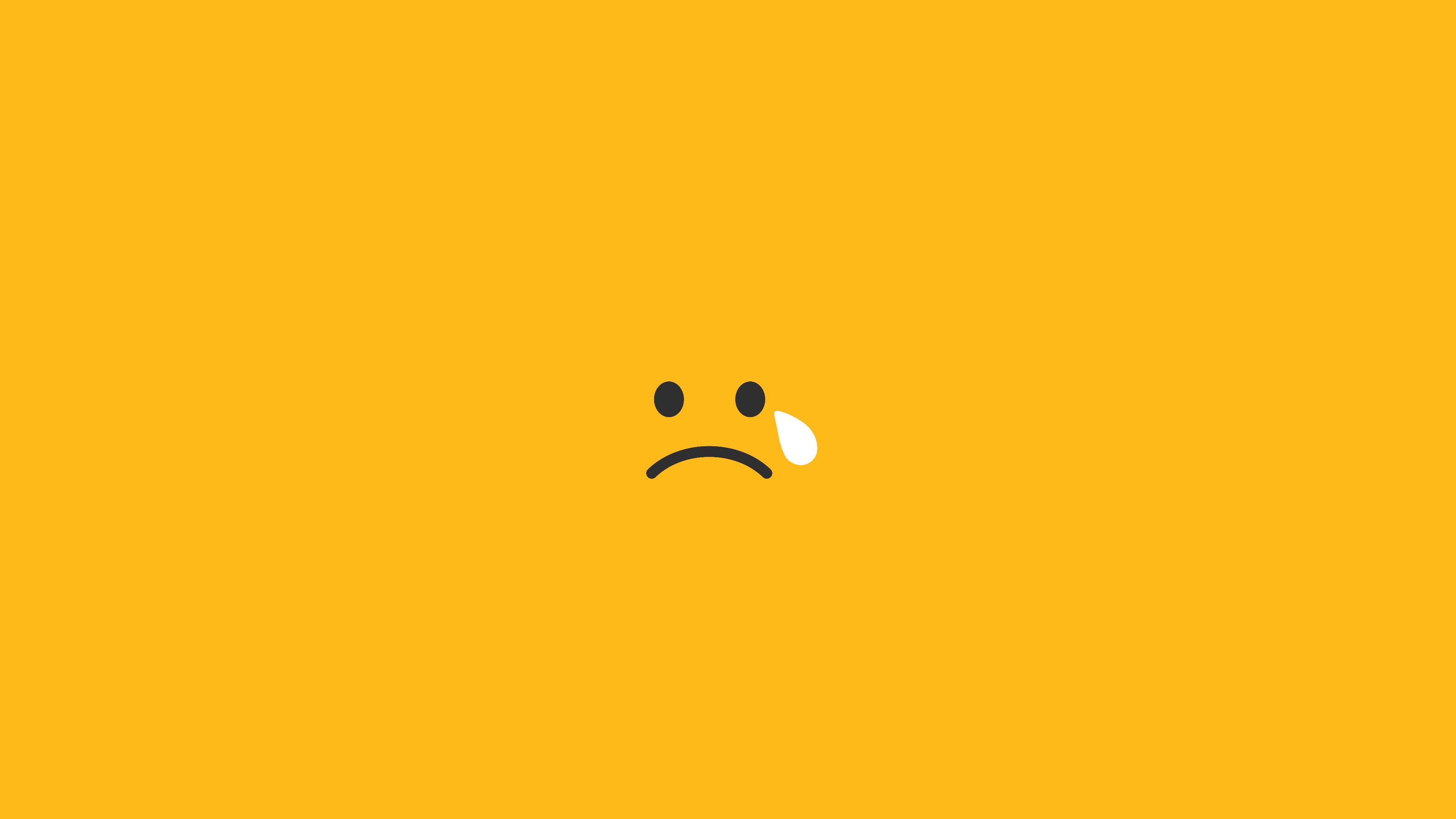 2048x1152 Sad Tears Smiley Minimalism 4k 2048x1152 ...
