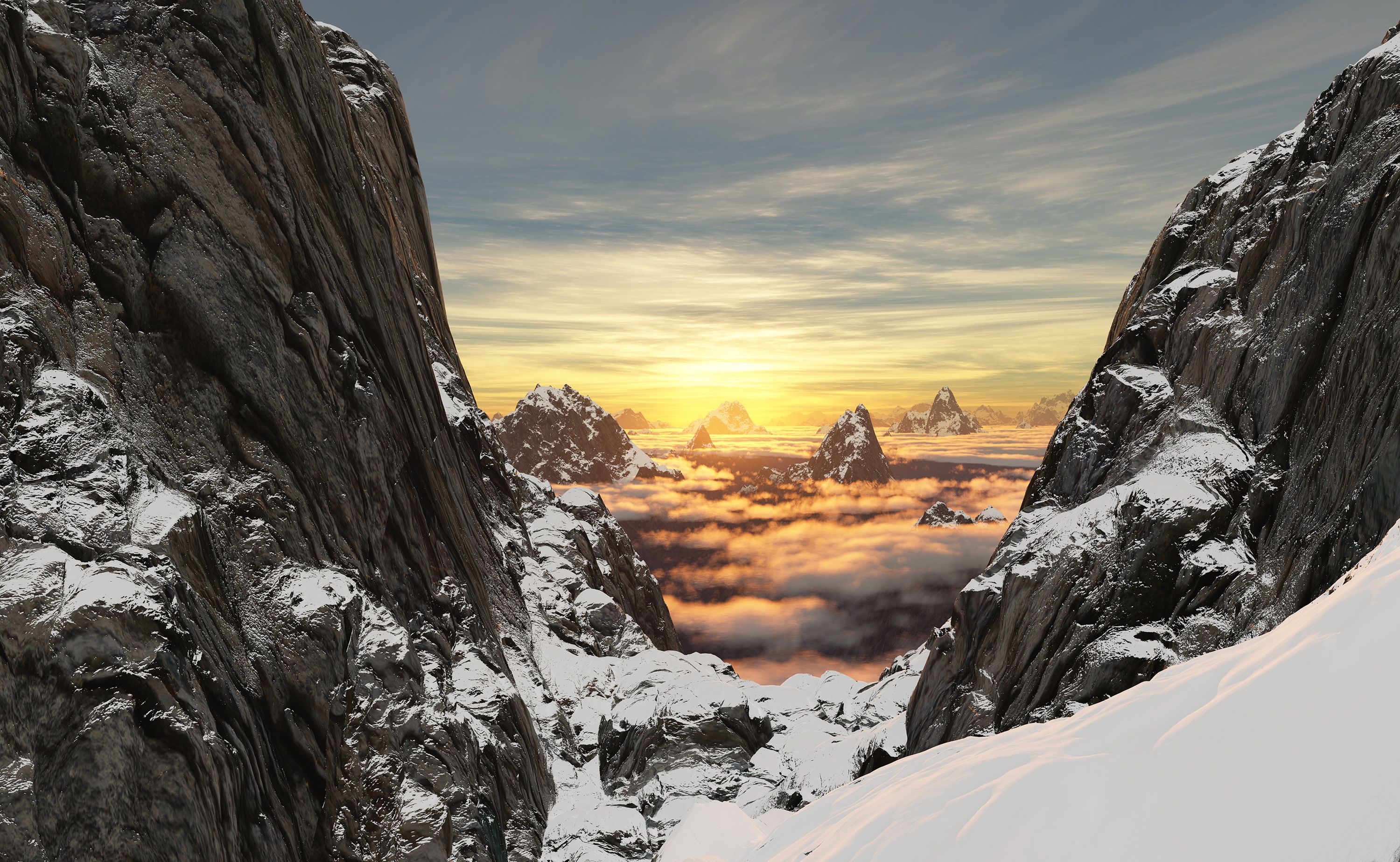 Scenery Snow Mountains, HD Nature, 4k Wallpapers, Images ...