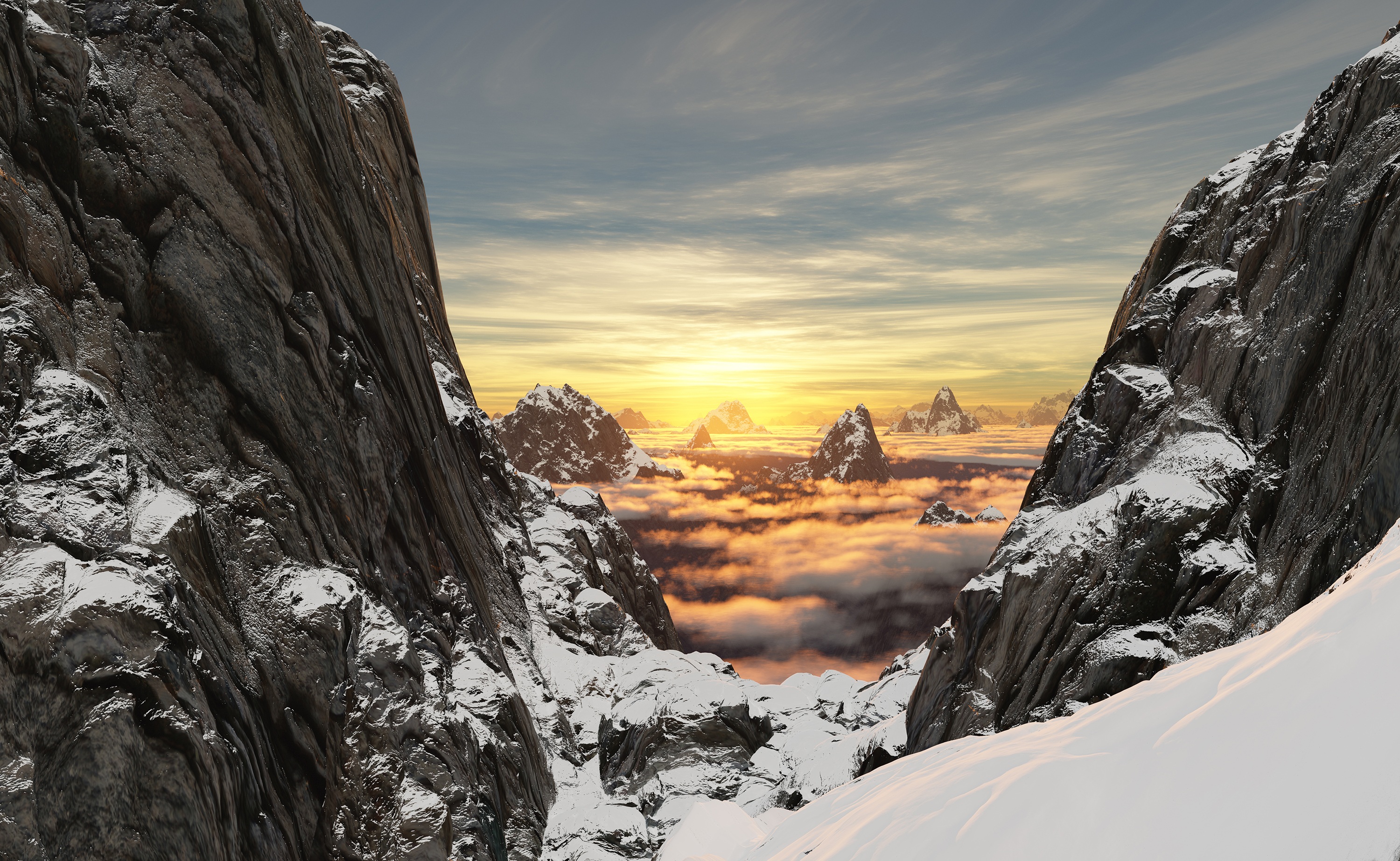 Mountain Scene Hd Wallpaper Download | png 2manoel