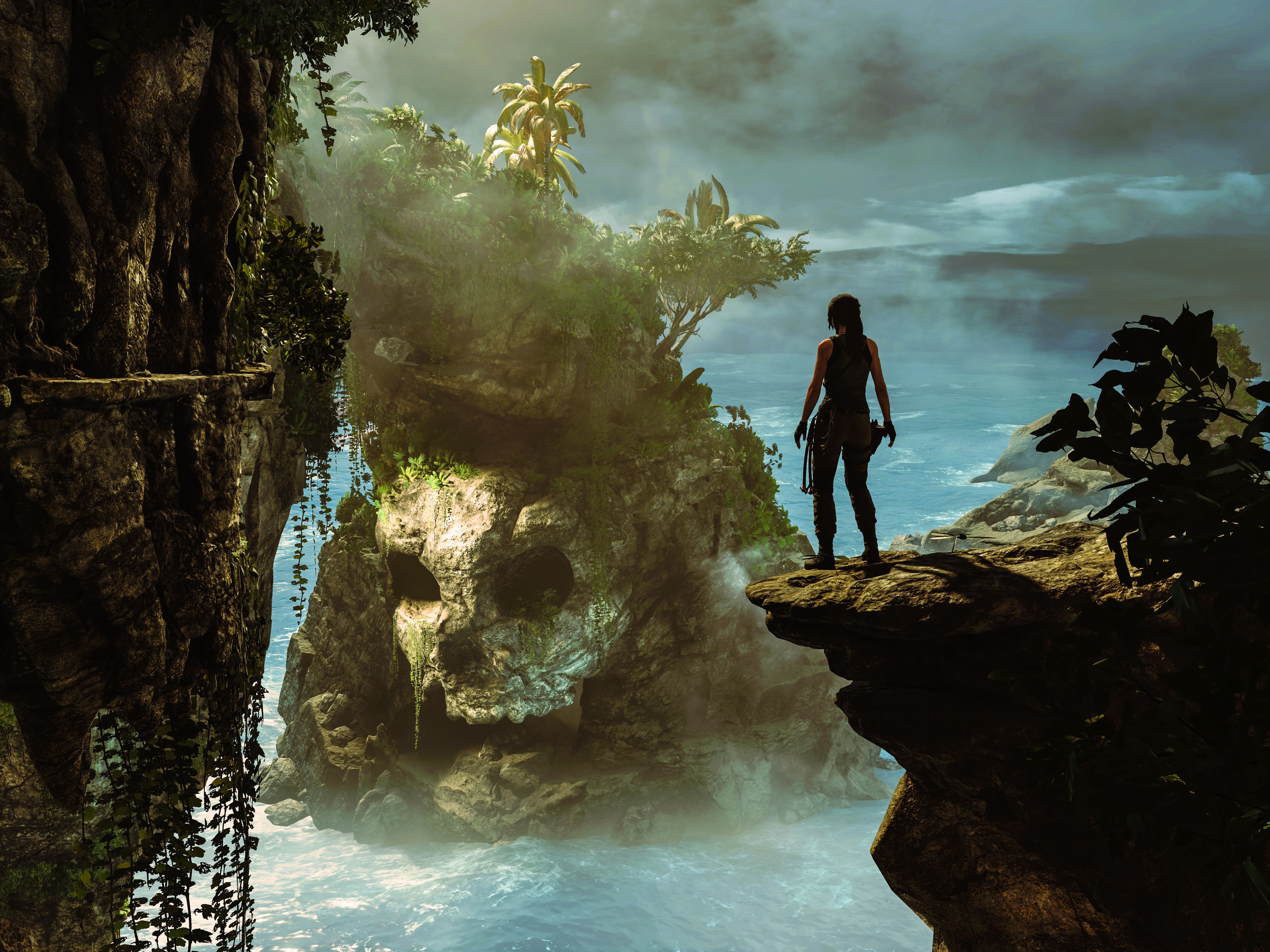 android shadow of the tomb raider wallpaper