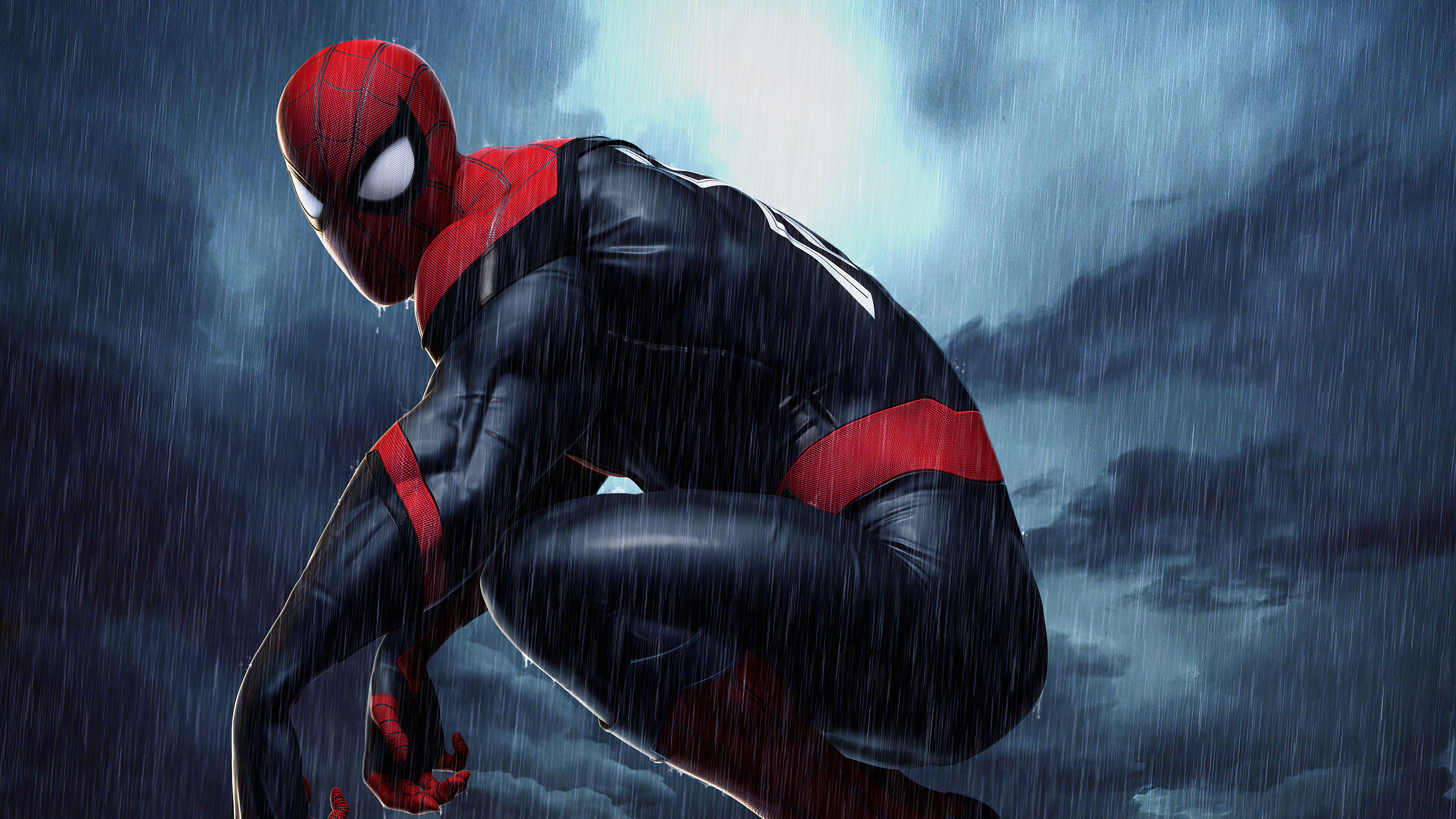 Spiderman 4k Raining, HD Superheroes, 4k Wallpapers ...