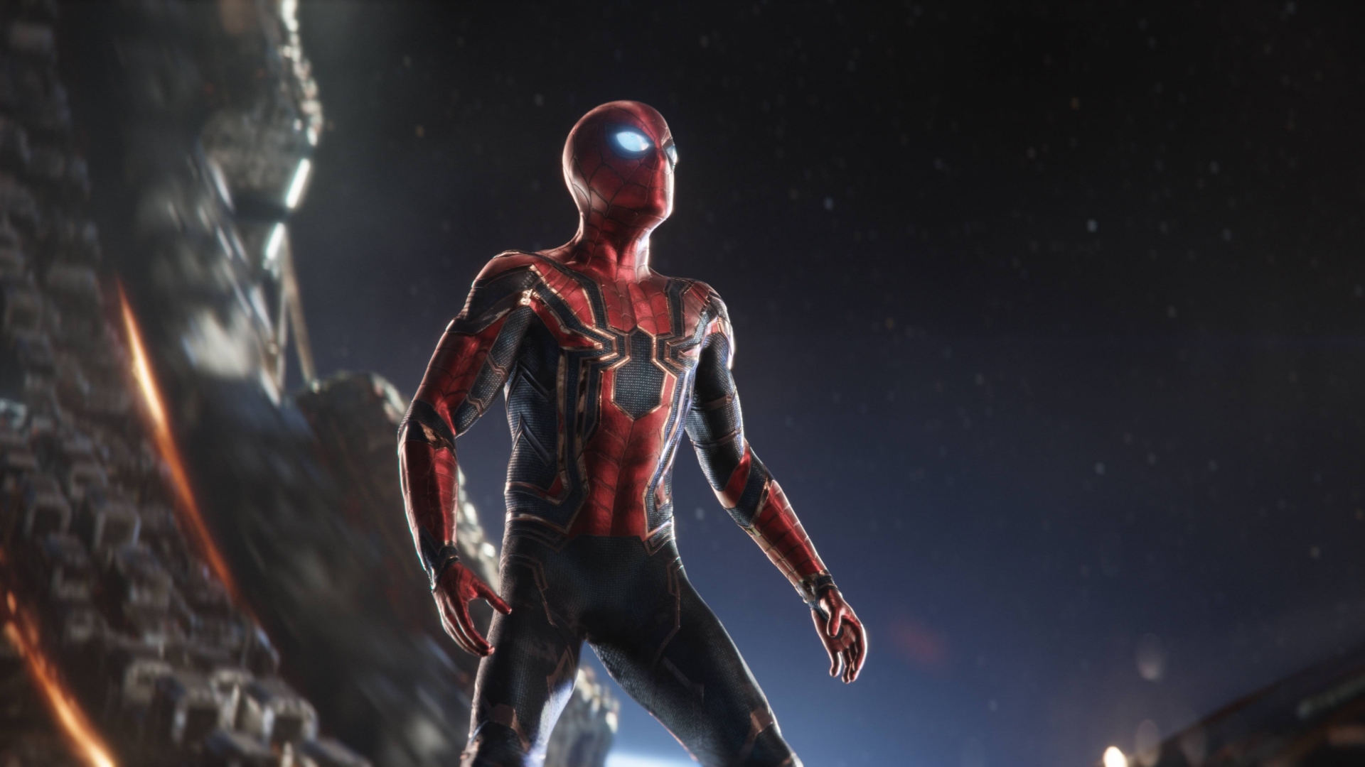 Spiderman In Intergalactic Space Avengers Infinity War, HD Movies, 4k