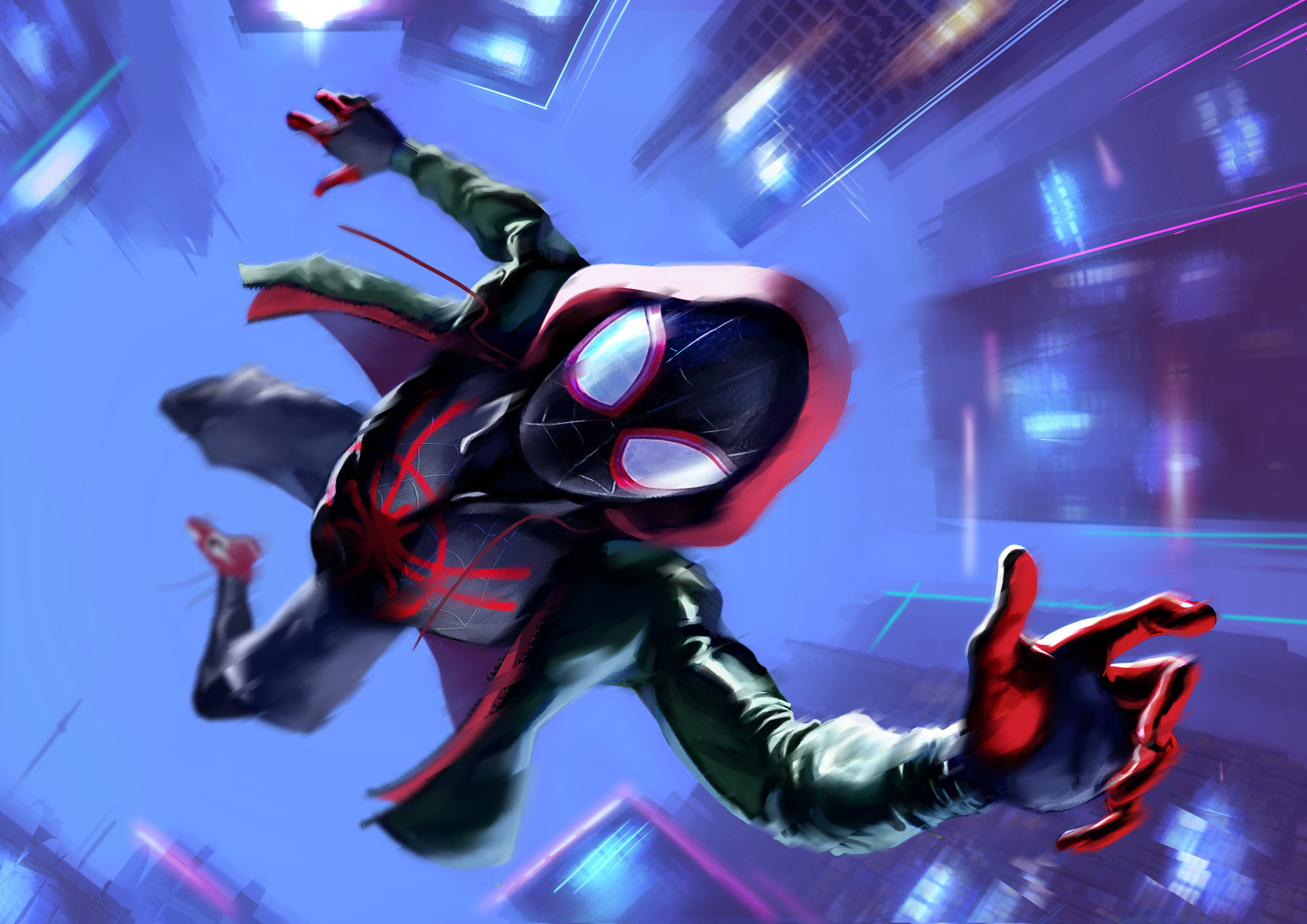 SpiderMan Into The Spider Verse Movie Arts, HD Superheroes 