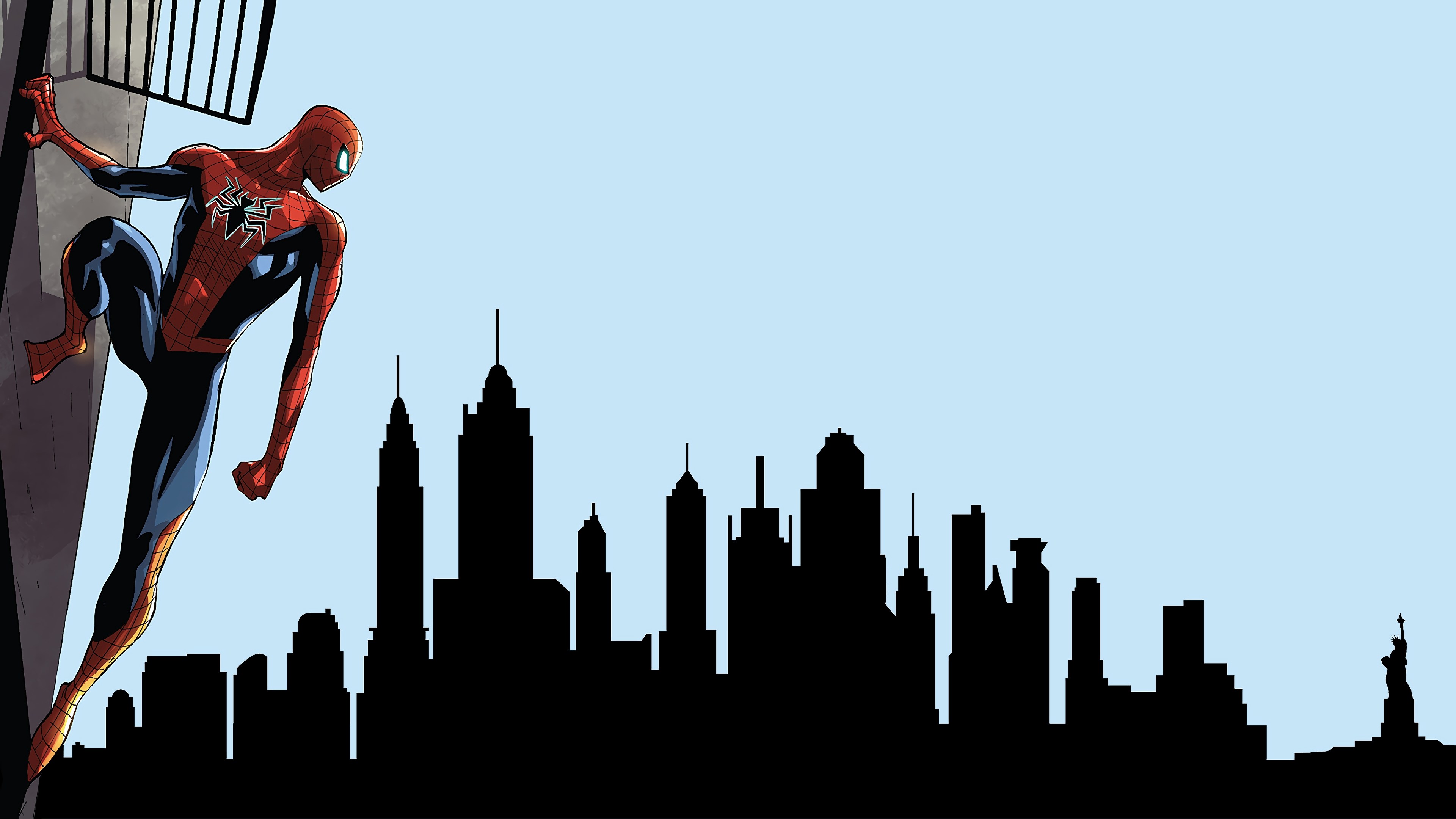 3840x2160 Spiderman Looking At City 4k Hd 4k Wallpapers Images