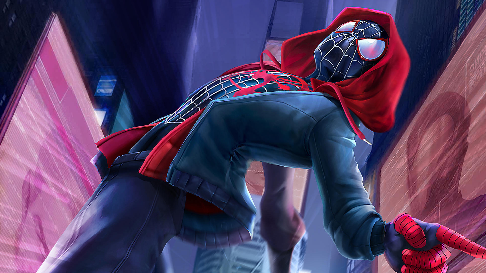 Spiderman Miles Morales Art HD, HD Superheroes, 4k Wallpapers, Images