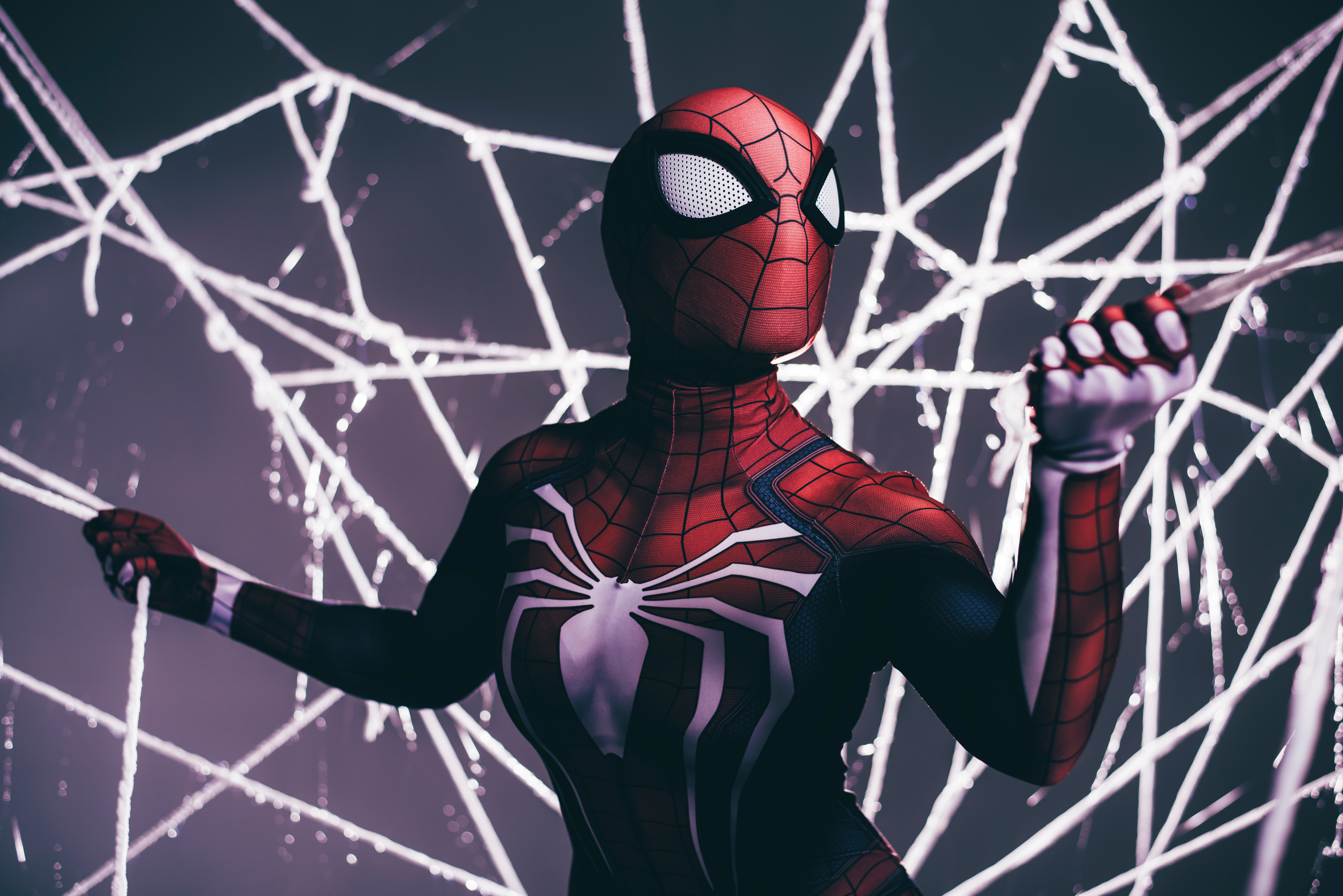  Spiderman Shooting Web  HD Superheroes 4k Wallpapers 
