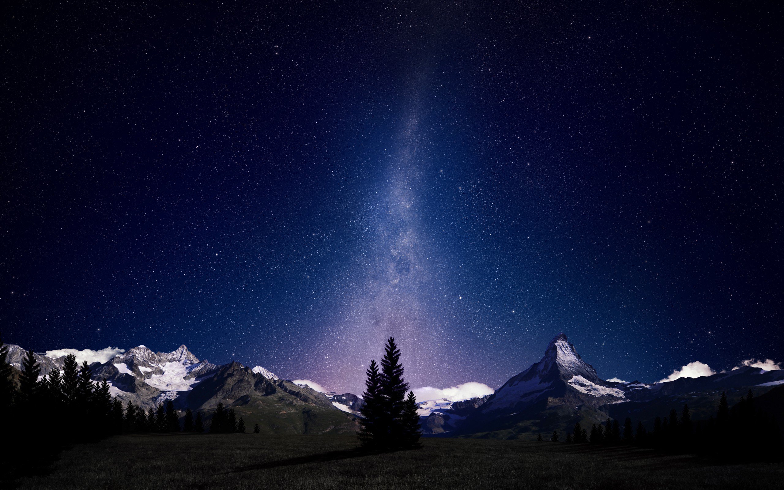 Night Sky in the Alps | Night skies, Sky, Galaxy colors