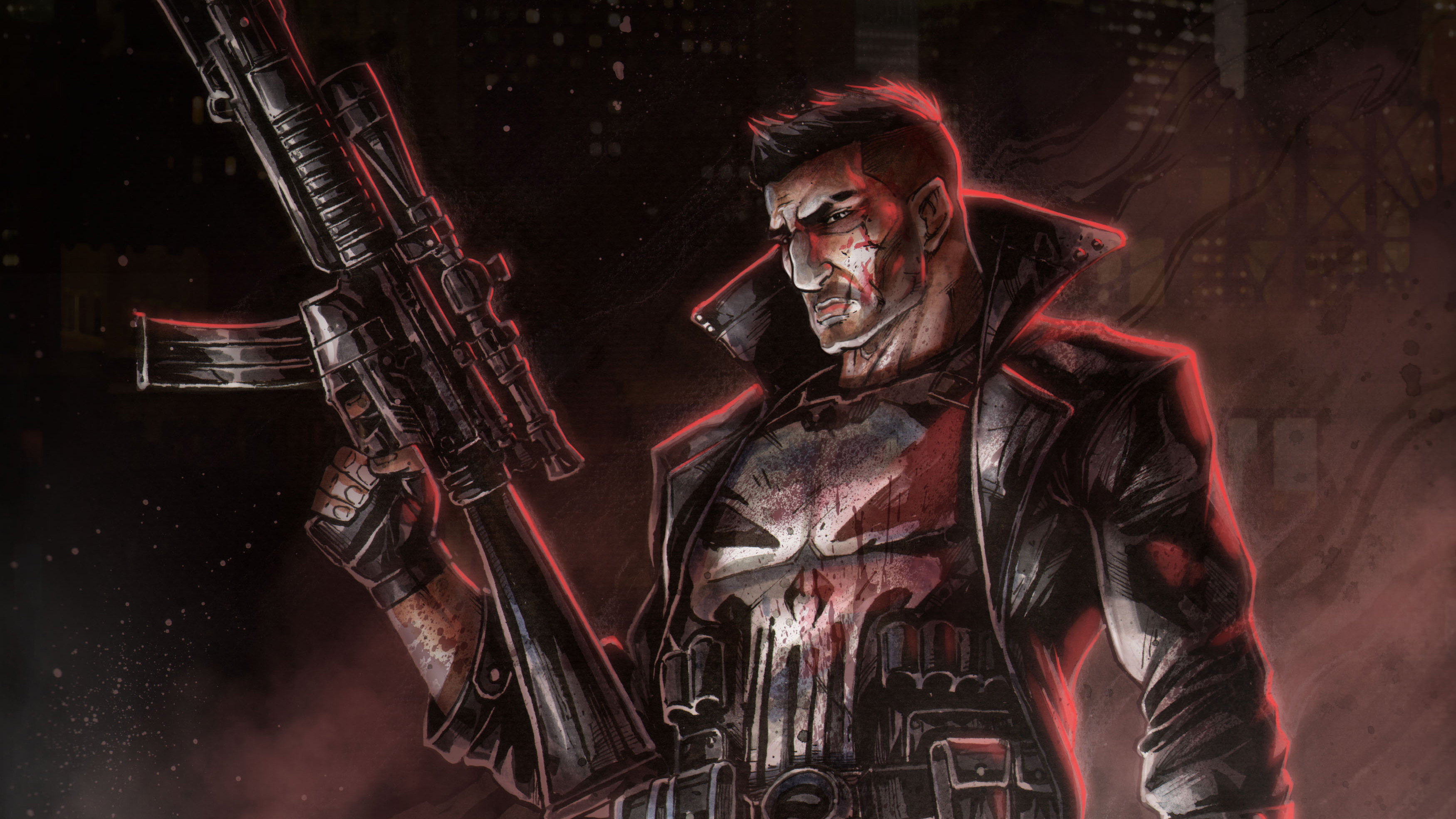 The Punisher 4k Art, HD Superheroes, 4k Wallpapers, Images, Backgrounds, Photos and Pictures