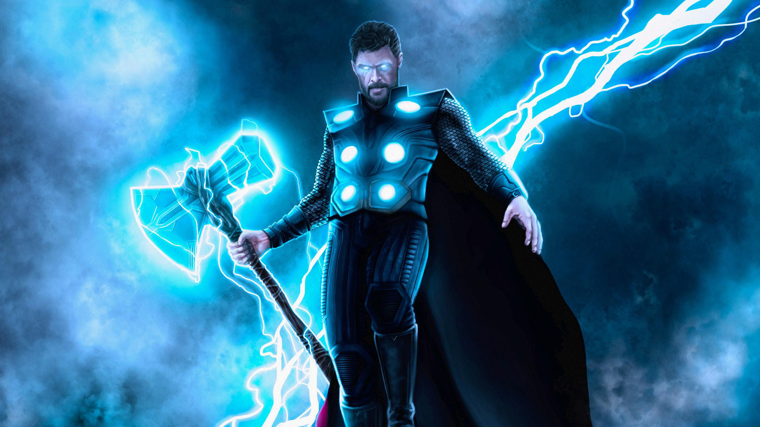 1366x768 Thor God Of Thunder New Artwork 1366x768 Resolution HD 4k 