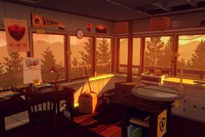 Firewatch Sun Trees Mountains Birds Lake Evening, HD Artist, 4k ...