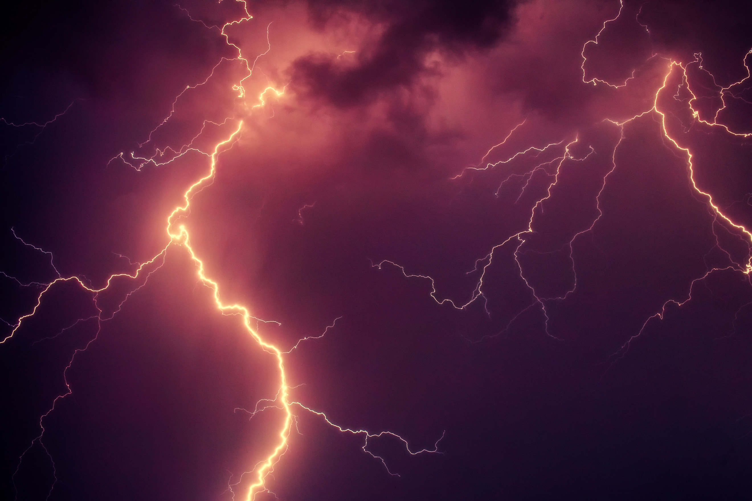 Thunderstorm Lightning Strike, HD Nature, 4k Wallpapers, Images