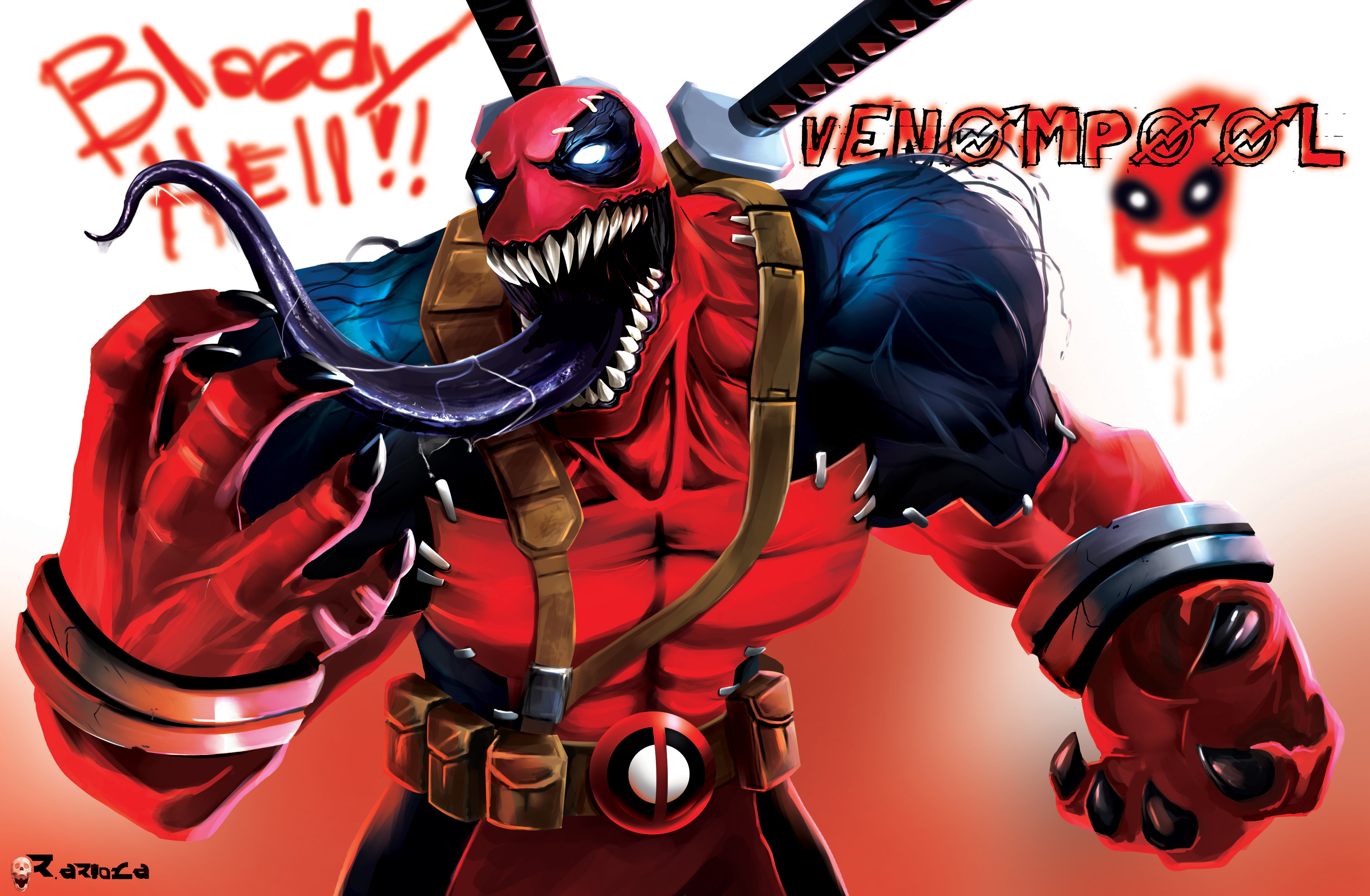 Venompool Artwork 4k HD  Superheroes 4k Wallpapers  