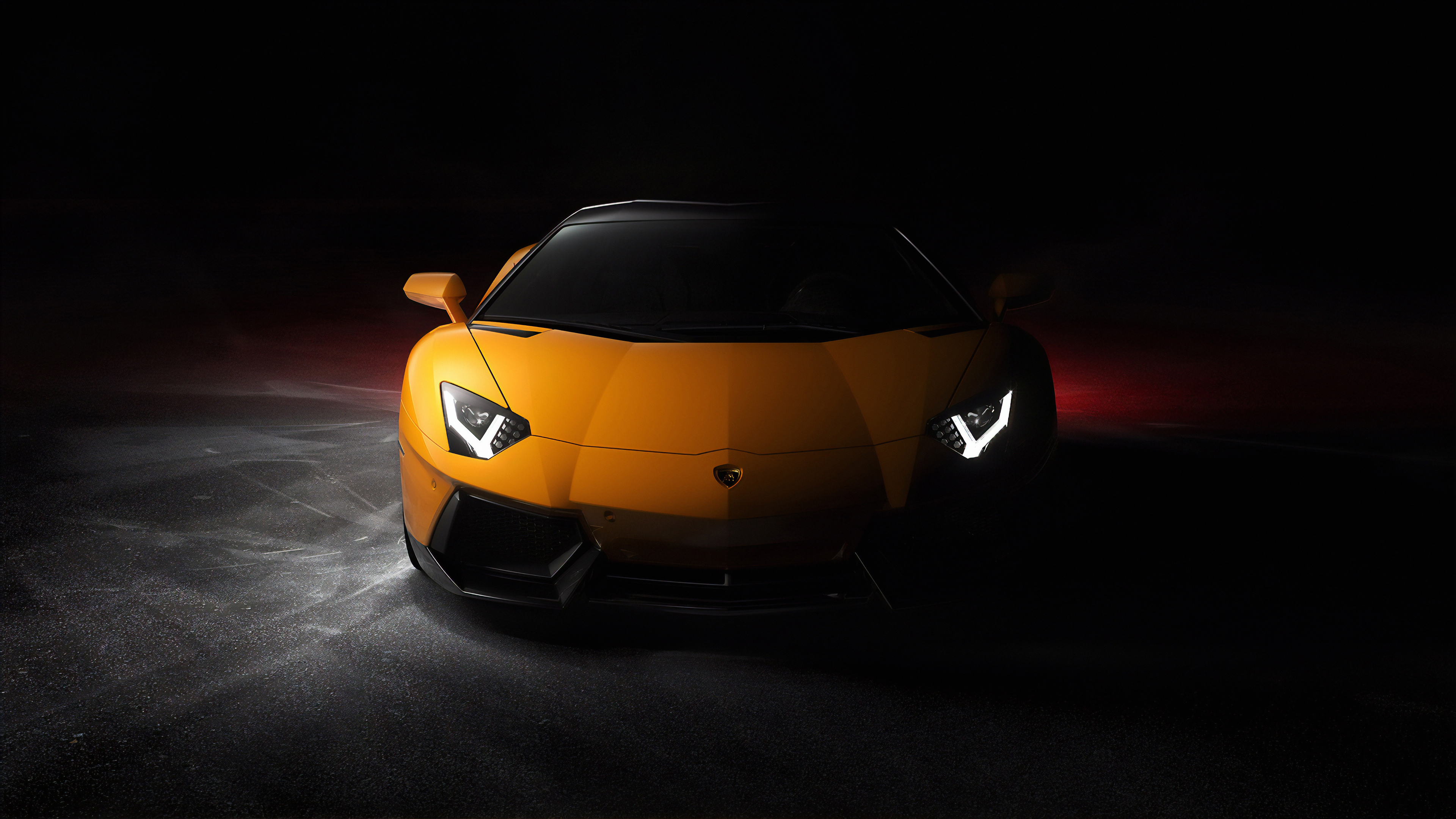 Yellow Lamborghini Aventador Front, HD Cars, 4k Wallpapers, Images