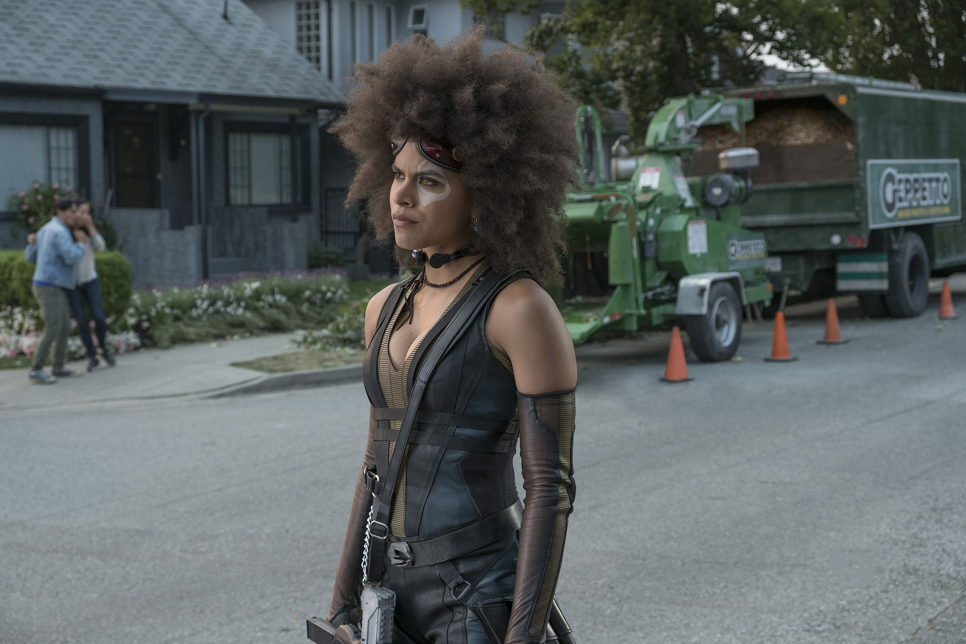 Zazie Beetz As Domino In Deadpool 2 Movie Hd Movies 4k Wallpapers Images Backgrounds Photos